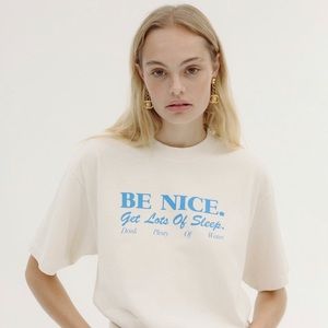 Sporty & Rich “Be Nice” Tee - Size M